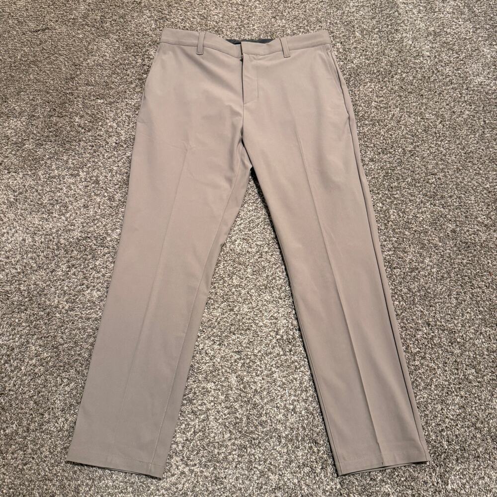 Rhone Commuter Pant Slim Fit Mens 36x30 (Tag 34x30) Taupe Stretch 102252